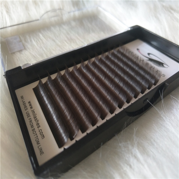 Chinese eyelashes wholesale flat individual eyelashes extension with pure Korean PBT